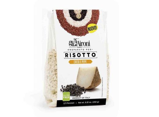 Risotto 250 grs queso y pimienta gli aironi
