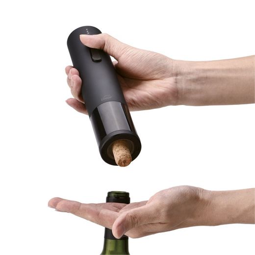 Saca Rolhas Elétrico Usb Preto Luxe Lacor