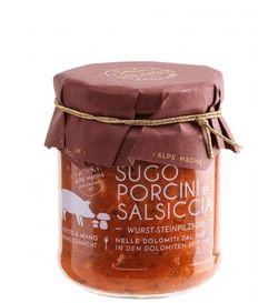 Salsa de setas porcini y salchicha 190 g Alpe Magna