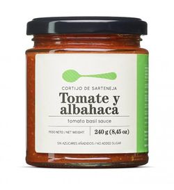 Salsa de tomate y albahaca 240 g Cortijo de Sarteneja