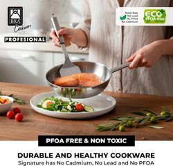 Sarten Acero Inox 20 cms Bra Profesional Sin Antiadherente