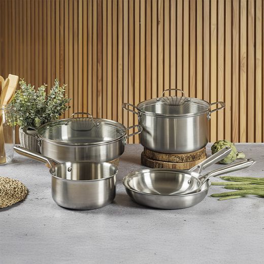Sarten Malmo Castey Tricapa Acero Inox 24 cm