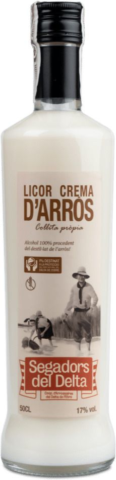 Segadors licor de crema de arroz del Delta del Ebro