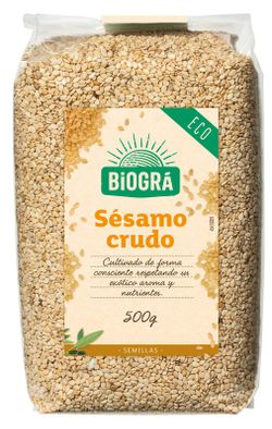 Sésamo crudo 500g Semillas Ecológicas Biogra