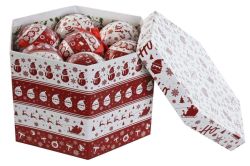 Set 14 Bolas de Navidad PVC 25 x 21,5 x 15,5 Rojo