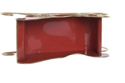 Set 2 Trineos Decorativos de Metal 49.5 x 18.5 x 27.5 Rojo de Navidad