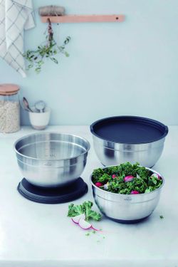 Set 3 Boles Cocina Repostería Antideslizantes 20-22-24Cm Lacor