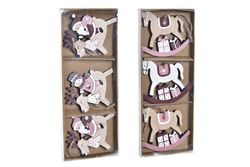 Set of 3 Assorted Christmas Tree Decorations Collection