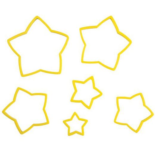 Conjunto de cortadores de biscoito Wilton star 6 peças
