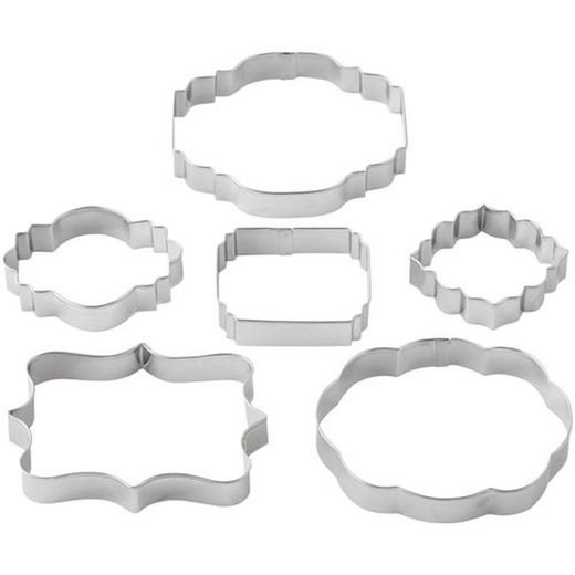 Ensemble d'emporte-pièces pour assiettes set 6 pcs wilton