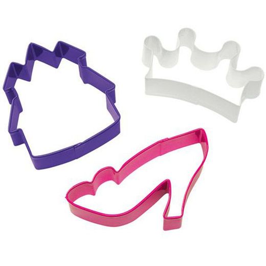 Conjunto de cortador de biscoito princesa Wilton 3 peças