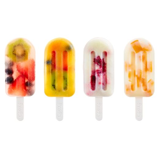 Set de 4 Moldes de Helados Grandes Apilables Lékué