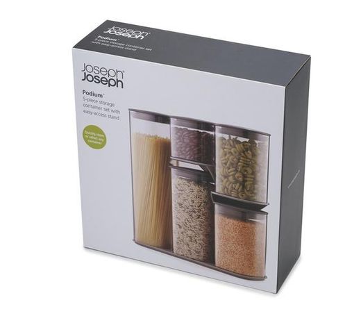 Set of 5 Podium 5 Joseph storage jars