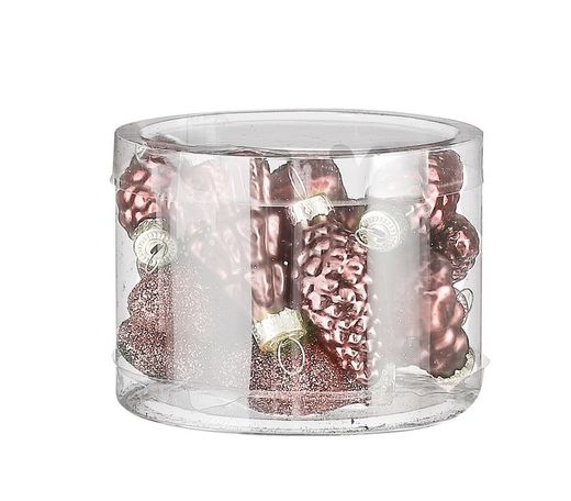 Christmas Tree Decoration Set Pink 14 Pieces Edelmann