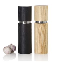 Set de molinillos madera fresno sal pimienta textura 2 piezas Adhoc