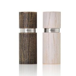 Set de molinillos madera sal pimienta textura 13 cm Adhoc