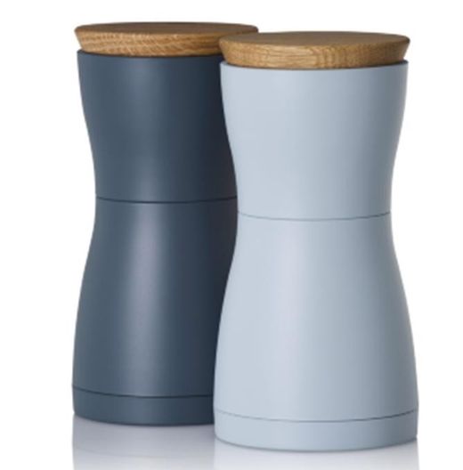 Set de molinillos sal y pimienta twin dark light Adhoc