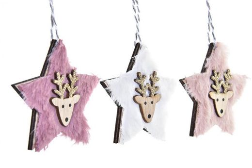 Set of 3 Assorted Christmas Tree Decorations Collection