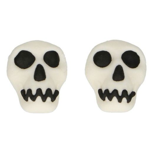 Set decoración postres calaveras 8 uds funcakes