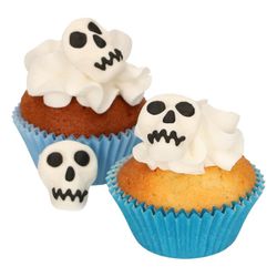 Set decoración postres calaveras 8 uds funcakes