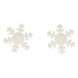 Conjunto de decoração de sobremesas flocos de neve brancos 12 pcs funcakes