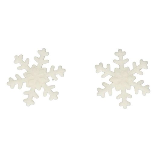 Conjunto de decoração de sobremesas flocos de neve brancos 12 pcs funcakes
