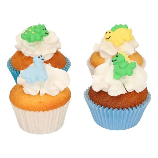 Conjunto de decoração de sobremesa de dinossauro 12 pcs funcakes