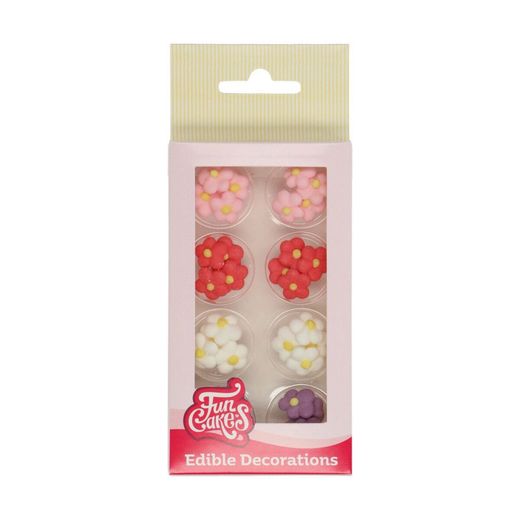 Conjunto de decoração de sobremesas com flores 32 bolos