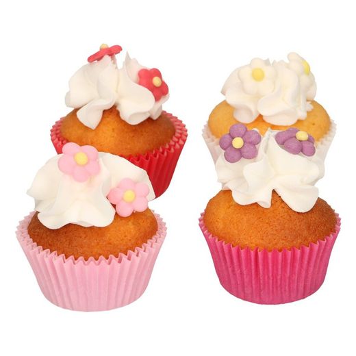 Conjunto de decoração de sobremesas com flores 32 bolos