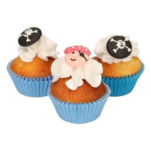Conjunto de decoração de sobremesa pirata 12 funcakes