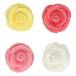 Set decoración postres rosas 8 uds funcakes