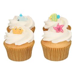 Sea life dessert dekorationssæt 8 stk funcakes