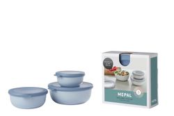 Set fiambreras cirqula 3 pzas (350+750+1250) - azul nórdico