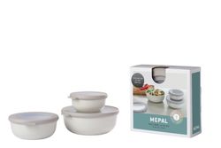 Set fiambreras cirqula 3 pzas (350+750+1250) - blanco nórdico
