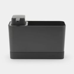 Set organizador para el fregadero + dispensador de jabón Gris Oscuro Brabantia