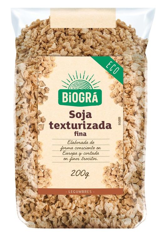 Finstrukturerade sojabönor 200 g Biogra ekologiska baljväxter 250 gr