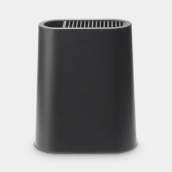 Soporte para cuchillos+hueco para utensilios Gris Oscuro Brabantia