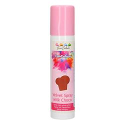 Funcake colorante alimentare spray velluto cioccolato al latte 100 ml