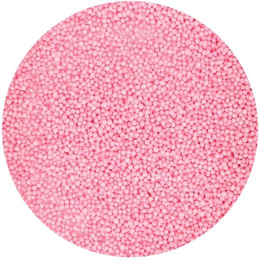 Strö ljusrosa pärlor nonpareils funcakes 80 grs