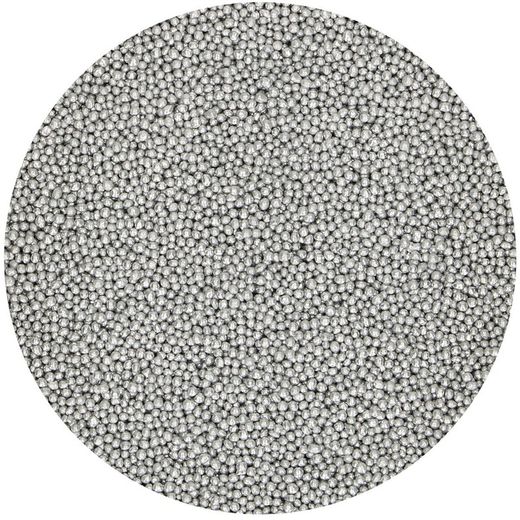 Strö pärlor silver silver nonpareils funcakes 80 grs