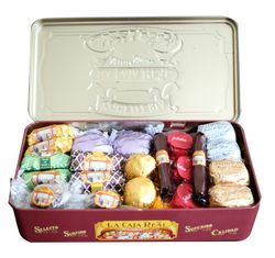 Asortyment Słodyczy Świątecznych La Caja Real Estepa Metalowa puszka 1 kg