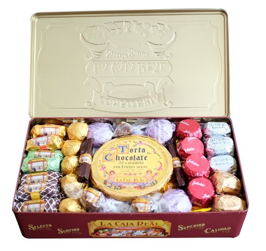 Sortido de Doces de Natal La Caja Real Estepa Lata Metálica 2 kg