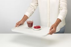 Tabla para cortar + Bandeja para servir Gris Claro Brabantia