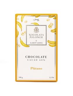 Tableta chocolate 60% cacao de plátano albert adrià jolonch 100 grs