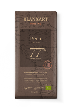 Tableta Chocolate 77% Peru Ecológico 100 grs Blanxart