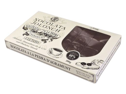 Stone chocolate bar 80% jolonch cocoa 300 grs