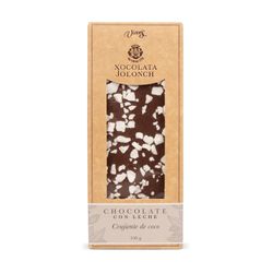 Tableta chocolate con leche y coco jolonch 100 grs