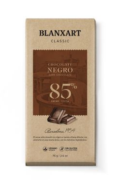 Tableta Chocolate Ghana 85% 75 grs Blanxart