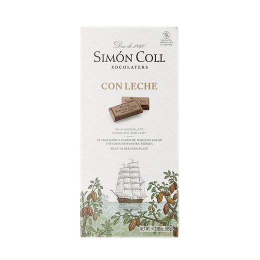 Mjölkchokladtablett 85 grs simon coll