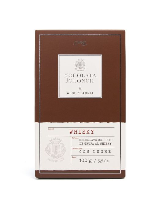 Milk chocolate bar filled with whiskey truffle Albert Adrià Jolonch 100 grs